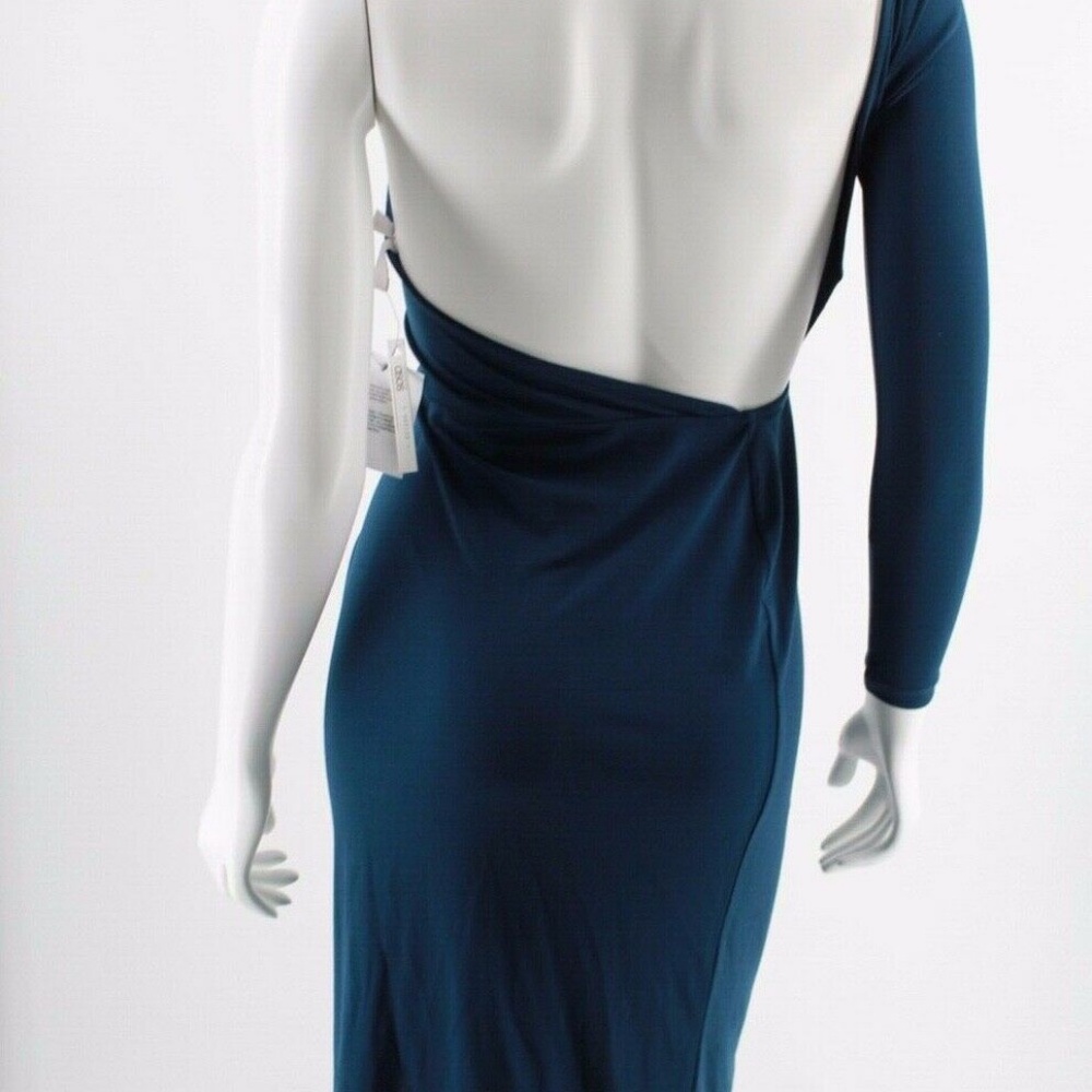 NWT ASOS One Shoulder Long Sleeve Thigh Slit Dress